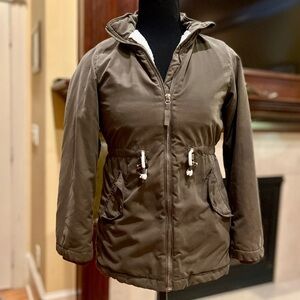 H&M Utility Jacket Faux Sherpa Lined Label of Graded Goods Size 9 10